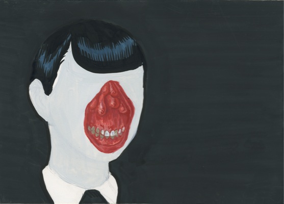 Aleksandra Waliszewska, Gruzeliki, mixed media on cardboard, 25x35 cm, 2010