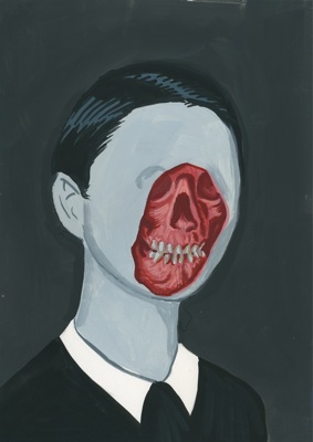 Aleksandra Waliszewska, BZ (Blowa Meduzy), mixed media on cardboard, 25x35 cm, 2010