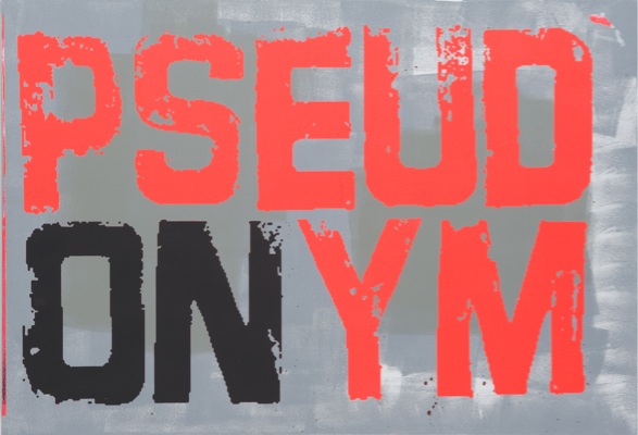 05_JW 850-Pseudonym Johannes Wohnseifer, Pseudonym, 2010, acrylic, lacquer on aluminium, 70 x 100 cm 27 1/2 x 39 1/4 in