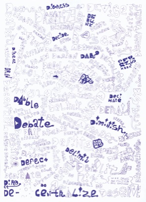 D! “A Hundred D!’s [Purple]” (2008), Silk Screen Print / Edition of 10, 42 x 60 cm