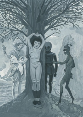 Aleksandra Waliszewska, Tortury, mixed media on cardboard, 25x35 cm, 2011