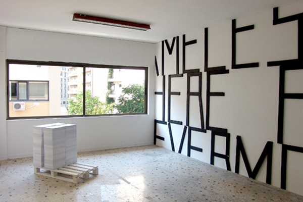Kostas Bassanos, Nameless Here For Evermore and Ghost Place, installation view, 2009 Kostas Bassanos, Nameless Here For Evermore and Ghost Place, installation view, 2009